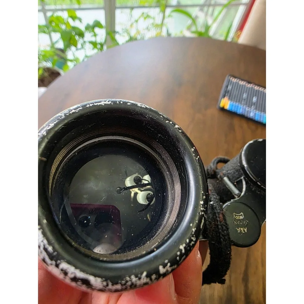 Vintage Brighton High Quality 7x35 Binoculars Black 341ft at 1000yds No 27655 F3